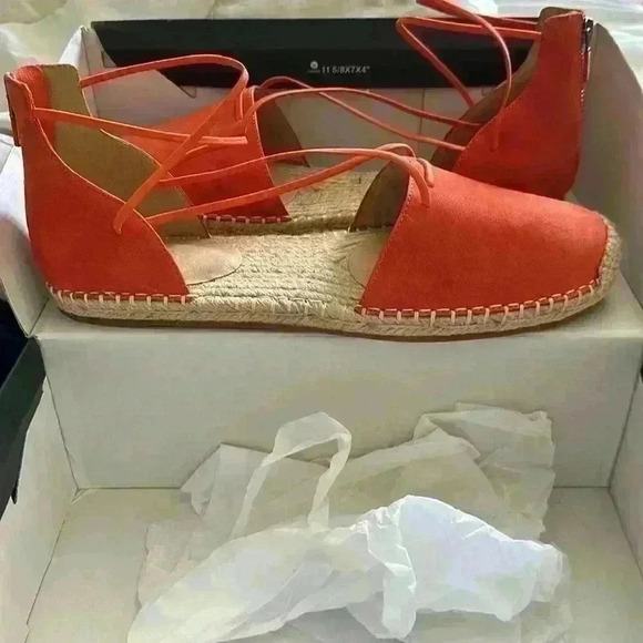 Eileen Fisher Lace Espadrille Wrap Sandals - Picture 11 of 13